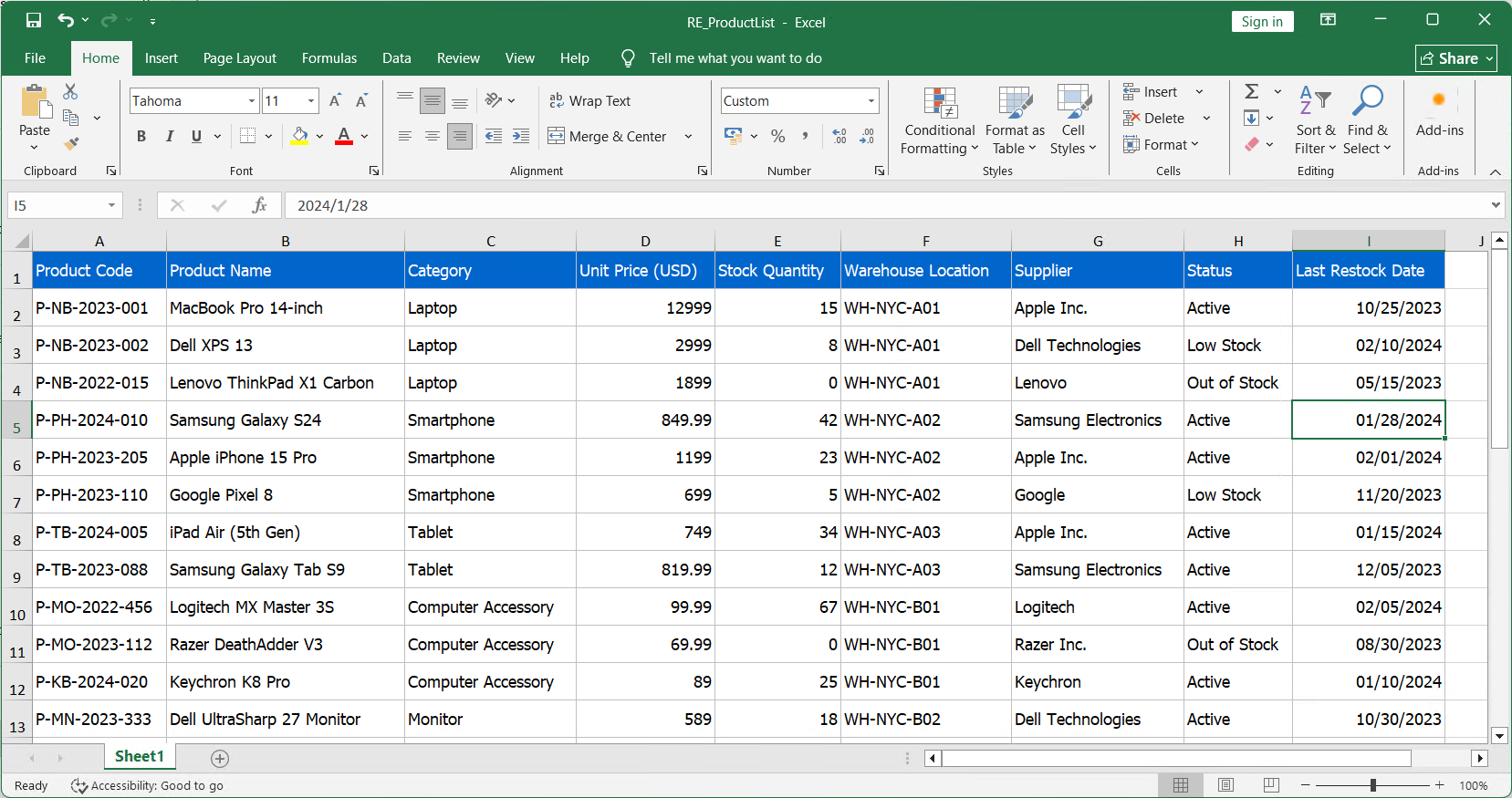 SQLMessenger automatically converts the query results into an Excel file